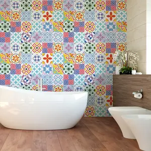 Ambiance-sticker 24 stickers carrelages azulejos ornements folkloriqueVendu parambiance-sticker