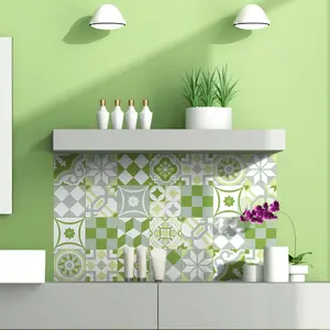 Ambiance-sticker 24 stickers carrelages ornements verdoyantVendu parambiance-sticker