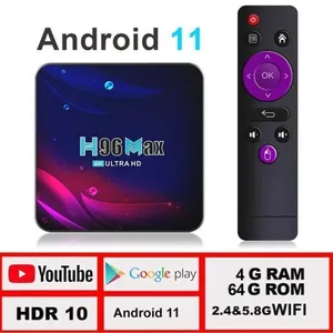 EKASN BOX Multimédia Smart TV H96 Max V114 Go + 64 Go décodeur Android...