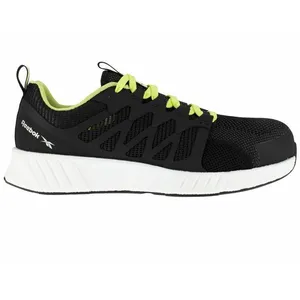 Reebok - Chaussure de sécurité Fusion Flexweave Work S1 P39 noir/vert/blanc pas cher