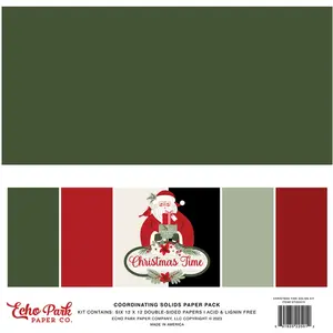 Echo Park Paper co. Christmas Time Solids kit