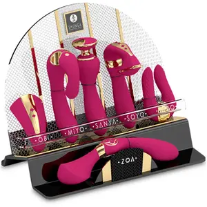Shunga - Présentoir 6 Masseurs Intimes Fuchsia pas cher