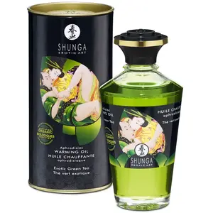 Comparateur de prix : Shunga Huile De Massage érotique Au Thé Vert Exotique Aphrodisiaque