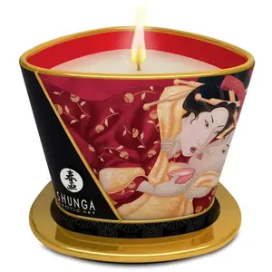 Comparateur de prix : Bougie de massage Shunga 45 heures Vin Pétillant & Fraise