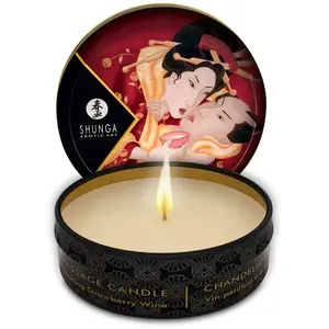Comparateur de prix : Shunga Mini Bougie De Massage Lueur Et Caresse - Shunga Shunga Vin