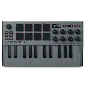 Comparateur de prix : Akai Professional MPK Mini MK3 - Clavier maître - 25 touches - Gris