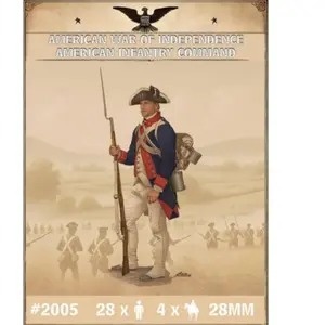 Comparateur de prix : Figurines Commandement Infanterie Américaine Guerre de l'indépendance