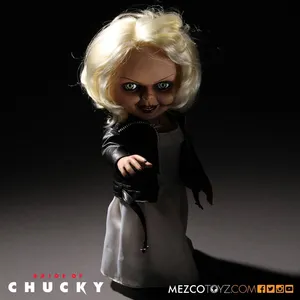 Comparateur de prix : Chucky Mezco Toys La Fiancée de Poupée Parlante Tiffany, 38 cm