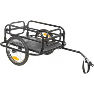 Comparateur de prix : M-Wave - Stalwart Carry Fold 2 - Remorque vélo taille 69 x 48 x 26 cm, gris