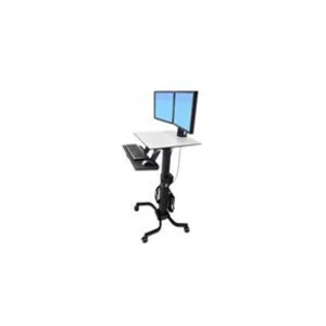 Ergotron WorkFit-C Dual Sit-Stand Workstation - chariot pas cher