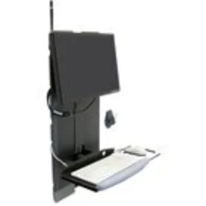 Ergotron StyleView® Vertical Lift, High Traffic Areas 61 cm (24") Noir Mur