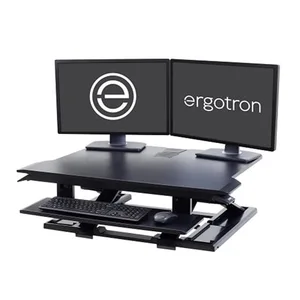 Comparateur de prix : Ergotron WorkFit-TX - Adaptateur en bureau debout - rectangulaire - noir