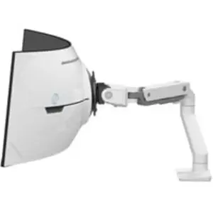Ergotron Bras de bureau HX avec pivot VHD pour écrans ultra-larges très incurvés - Blanc pas cher