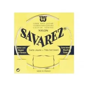 Comparateur de prix : Savarez 521J - corde Mi aigu guitare classique tirant très fort - Carte Jaune