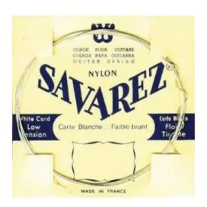 Savarez 525B LA-5 Carte Blanche Tirant Faible (Unité)
