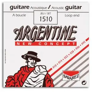 Comparateur de prix : Phasak Cordes SAVAREZ 1510 ARGENTINE MANOUCHE EXTRA LIGHT A BOUCLE 10-45 Cordes guitare folk