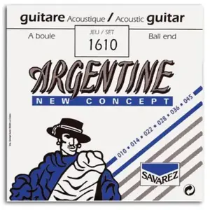 Comparateur de prix : Savarez Argentine 1610 - Jeu de cordes à boule guitare Manouche - tirant 10-45