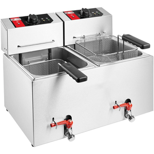 Comparateur de prix : Sofraca Friteuse de Table Electrique 2 Cuves Puissance 2 x 3600 Watts