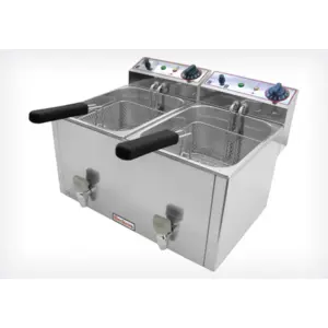 Beckers Friteuse électrique FR 10+10 LTVendu parcarrefour