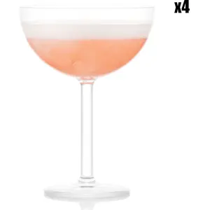 Bodum 11930-10SSA OKTETT Coupes à Champagne en plastique durable, 0.28... pas cher