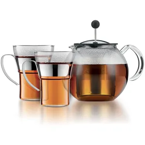 Comparateur de prix : Théière à piston - BODUM - ASSAM SET - 1.0 l avec couvercle, filtre in...