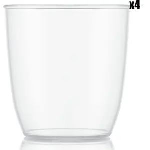 Bodum - 4 Gobelets Kvadrant transparents - 0.35L T.U pas cher
