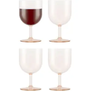 Bodum OKTETT 4 Verres à vin rouge en plastique, réutilisable, 0.25 l pas cher