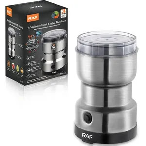 YULINLAND Moulin à Café Électrique 220V Broyeur à Graines de Lin Noix Poivre Épices Mixeur en Acier InoxydableVendu parcdiscount