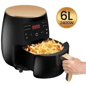 FOLAYA Friteuse Sans Huile, 6L Friteuse à Air Chaud Electrique Multifo... pas cher