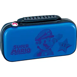 Comparateur de prix : Pochette de transport BigBen Deluxe NNS46BL Super Mario Bleu pour Nintendo Switch
