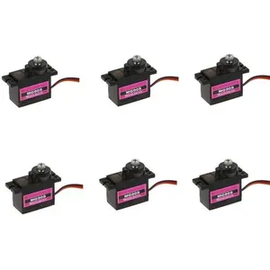 6PCS MG90S Micro Metal Gear 9g Servo pour RC Avion Hélicoptère Bateau ... pas cher