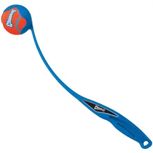 Comparateur de prix : CHUCKIT! Lanceur de balle 18M - Vert, orange ou bleu - Pour chien