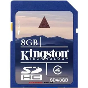 Kingston Digital carte SD SDHC 8Go SDHC Class 4 sans l'emballage BULK pas cher