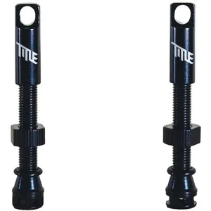 Paire de valves tubeless title presta noir pas cher
