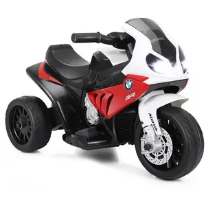 Comparateur de prix : Costway Bmw Moto Electrique Pour Enfants 6v/4ah,3 Km/H Avec Phare, Musiques 3 Roues 1,5-3 Ans Rouge