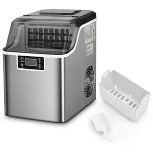 Giantex Machine à Glaçons Capacité 18KG en 24H 24 Glaçons en 15 Minutes Automatique Électrique Compact Portable Auto Nettoyage pas cher