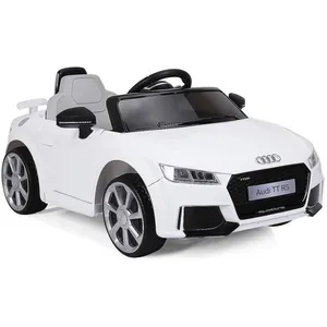 Comparateur de prix : Voiture Electrique Audi Ttrs Pour Enfants - Costway - 2 Moteurs - 2,5-5 Km/H - Mp3 - Lumières Led Blanc