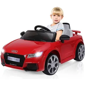 Comparateur de prix : Voiture Électrique Audi Ttrs Pour Enfants - Costway - 2 Moteurs - Mp3 - Lumières Led - Rouge