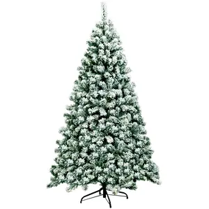 Sapin de noël artificiel 180 cm sapin enneigé avec 250 lumières led 92...