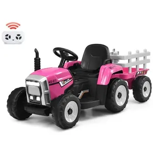 Comparateur de prix : COSTWAY 12V Tracteur Électrique Enfants à 6 Pneus - Pelle, Remorque Am...