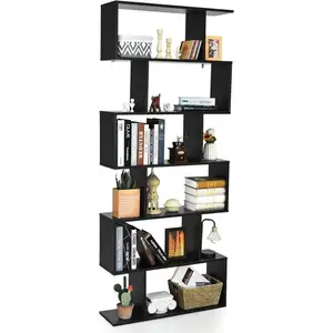 Comparateur de prix : COSTWAY Bibliothèque/Étagère de Rangement à 6 Niveaux-80x23x191 CM de ...