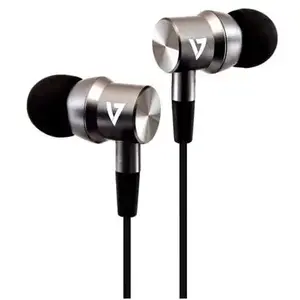 V7 HA111-3NB - Écouteurs avec micro - intra-auriculaire - filaire - jack 3,5mm - isolation acoustique pas cher