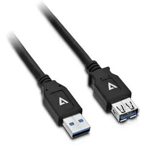 V7 Rallonge de câble USB - USB type A (M) pour USB type A (F) - USB 3.0 - 2 m - noir