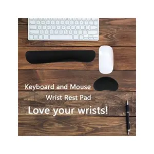 Clavier Repose-poignet Pad + Souris / Souris Tapis de poignet pour ordinateur de bureau pour ordinateur portable pas cher