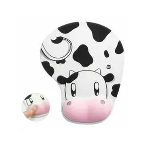 Vache mignonne antidérapage tapis de souris tapis avec support de poig... pas cher