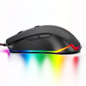 Comparateur de prix : V6 filaire RGB LED rétro-éclairé 4000dpi Usb Optical Gaming Mouse ergo...