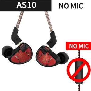 KZ AS10 5BA HiFi stéréo In-Ear haute résolution écouteurs intra-auriculaires pas cher