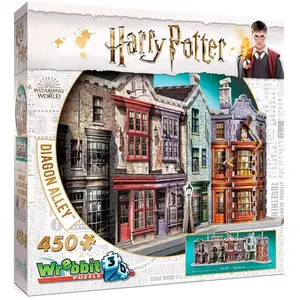 Comparateur de prix : Puzzle 3D 450 pièces Harry Potter Le Chemin de Traverse Wrebbit