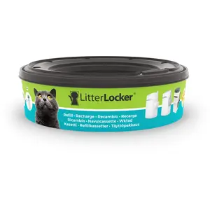 Litterlocker Recharge Unitaire Ronde Ii Pour Chat , Gris/Vert 1Er Pack pas cher