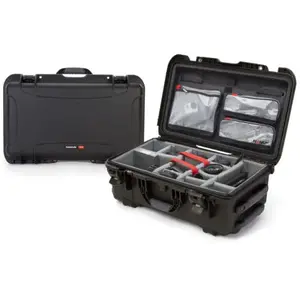 Comparateur de prix : Nanuk Valise 935 avec couvercle organisateur/séparateur - Noir - Valise Pro Photo Kit